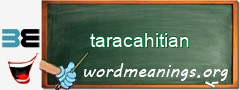 WordMeaning blackboard for taracahitian